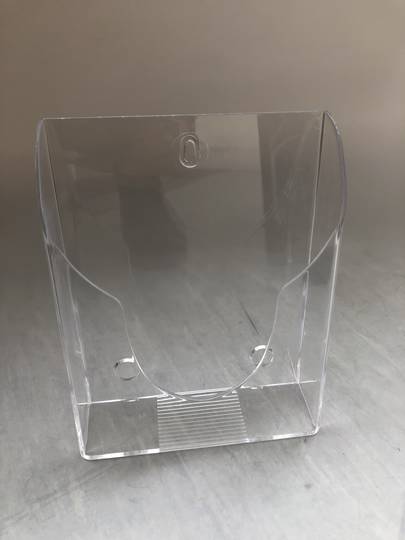A5 Brochure Holder, Counter and wall mount clear