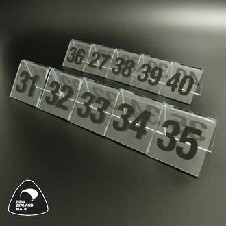 Clear Table Numbers 31-40