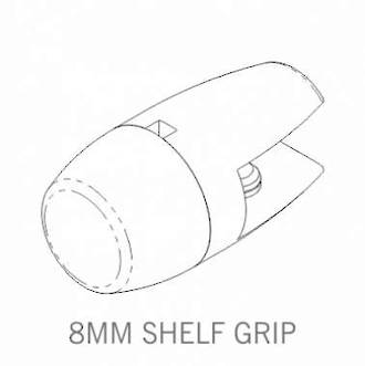 Axis Shelf Grip 8mm