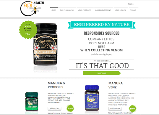 Manuka honey online, Bee Venom Cosmetics online, bee products New Zealand