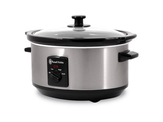 RUSSELL HOBBS 3.5L BRUSHED STAINLESS STEEL SLOW COOKER