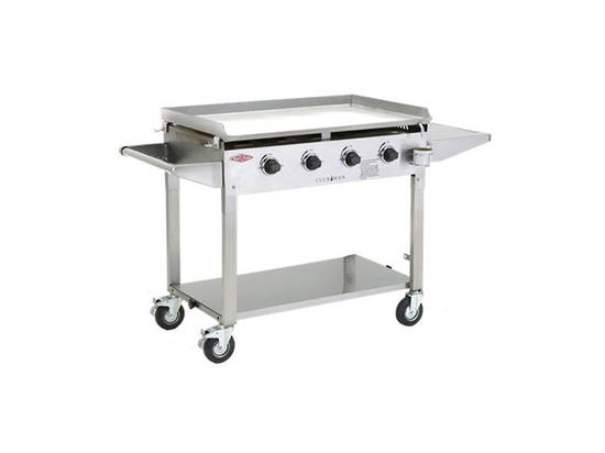 BEEFEATER DISCOVERY CLUBMAN STAINLESS STEEL 4 BURNER MOBILE BARBEQUE