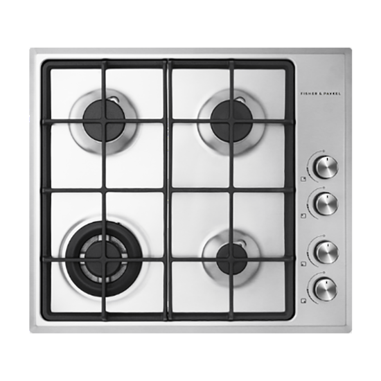 FISHER & PAYKEL 60CM STAINLESS STEEL GAS COOKTOP