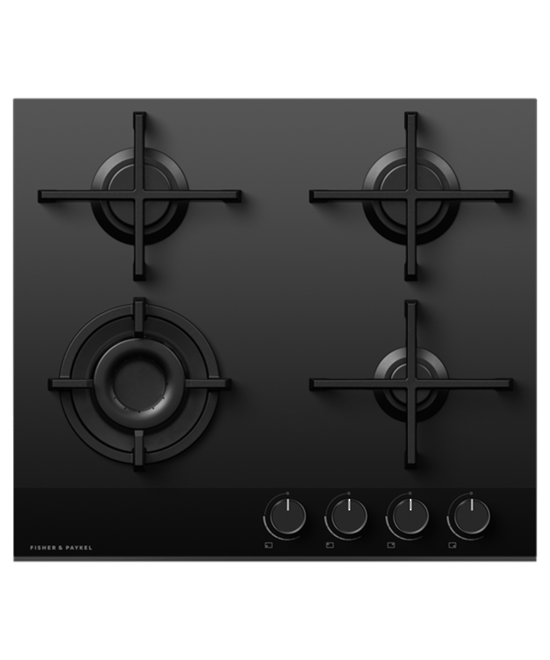 FISHER & PAYKEL 4 BURNER GAS ON GLASS 60CM LPG COOKTOP