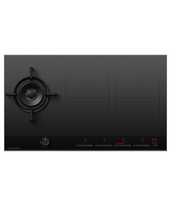 FISHER & PAYKEL 90CM 1 BURNER 4 ZONES LPG GAS + INDUCTION COOKTOP