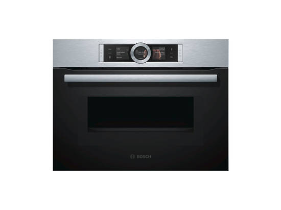 BOSCH SERIES 8 60X45CM BUILT-IN STAINLESS STEEL OVEN WITH MICROWAVE FUNCTION