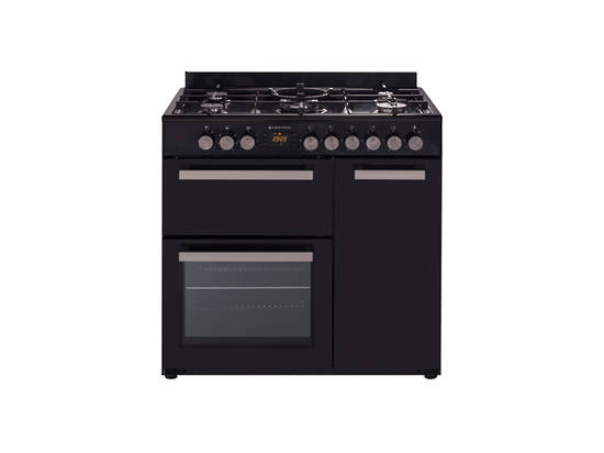 PARMCO 90CM COUNTRY STYLE BLACK FREESTANDING GAS STOVE
