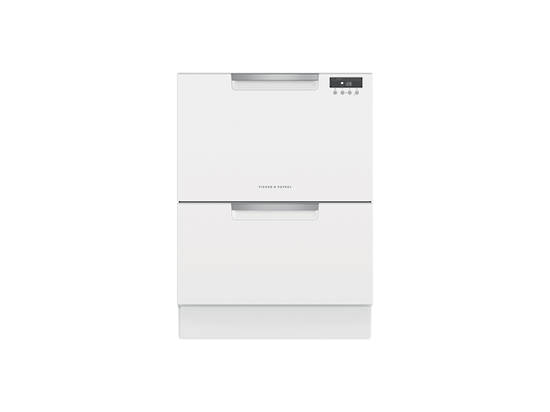 FISHER & PAYKEL DOUBLE WHITE DISHDRAWER