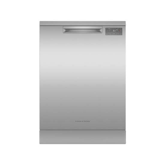 FISHER & PAYKEL 15 PLACE SETTING SANITISE STAINLESS STEEL FREESTANDING DISHWASHER