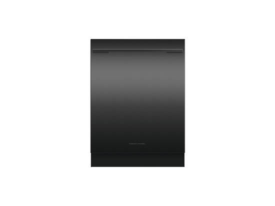 FISHER & PAYKEL BUILT-UNDER SANITISE BLACK DISHWASHER