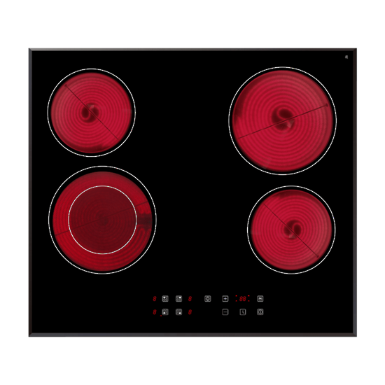 EUROTECH 60CM BLACK CERAMIC COOKTOP