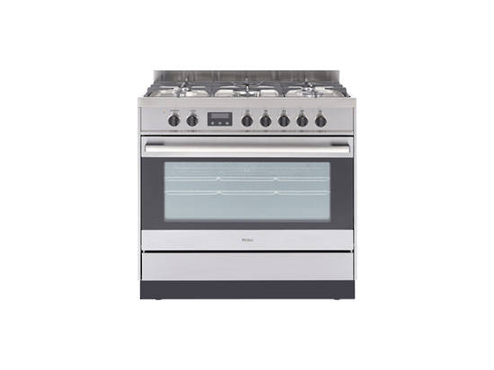 HAIER 90CM 5 BURNER 138L GAS FREESTANDING COOKER