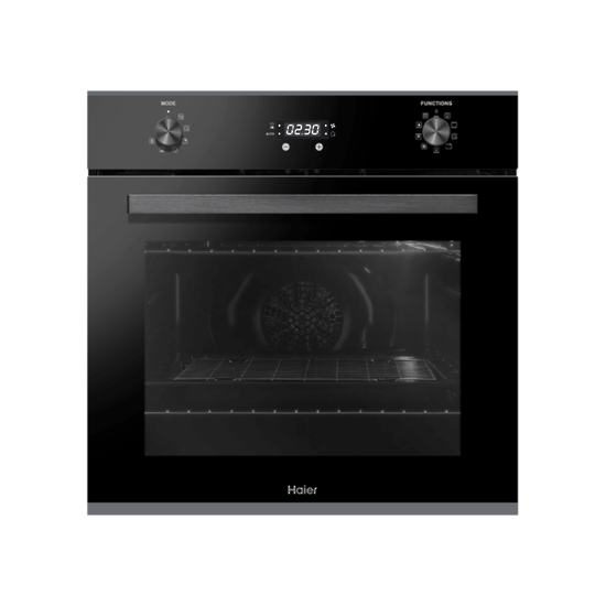 HAIER 8 FUNCTION 60CM SELF-CLEANING BLACK BUILT-IN OVEN