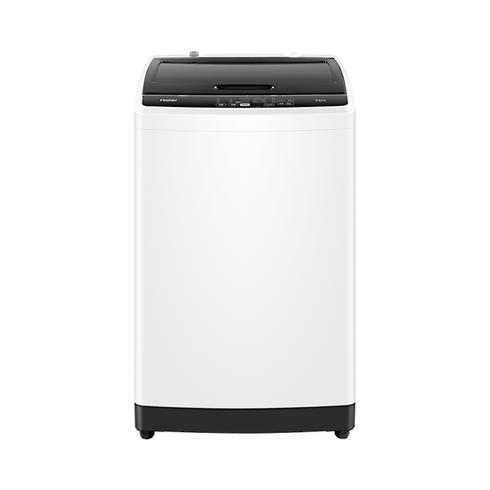 HAIER 7.5KG WHITE WITH BLACK LID TOP LOAD WASHING MACHINE