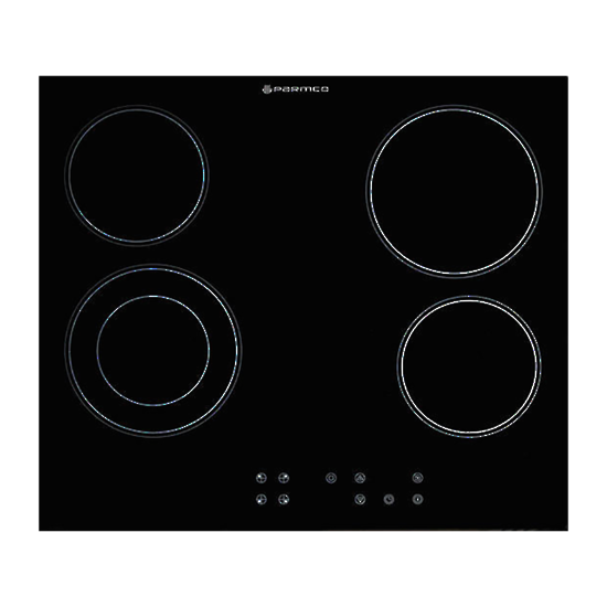 PARMCO 600MM BLACK TOUCH FRAMELESS CERAMIC COOKTOP