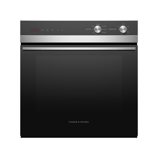 FISHER & PAYKEL 60CM 7 FUNCTION BUILT-IN STAINLESS STEEL BLACK OVEN