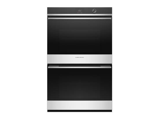 FISHER & PAYKEL 76CM 17 FUNCTION SELF-CLEANING STAINLESS-STEEL DOUBLE OVEN