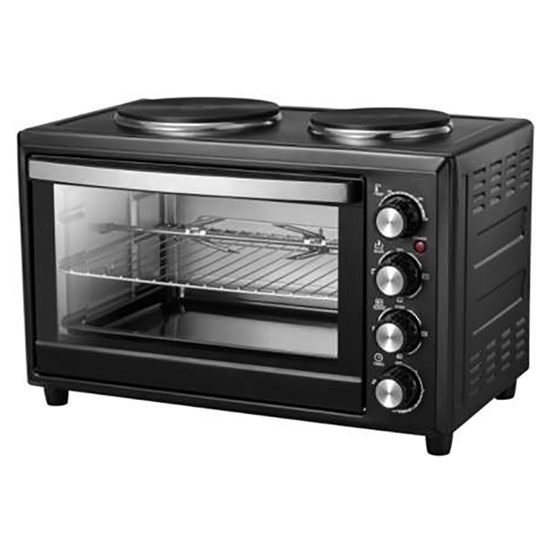 SHEFFIELD 33L BLACK DUAL HOT PLATE BENCH TOP OVEN