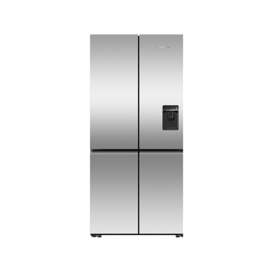 fisher & paykel 690l ice & water quad door fridge freezer