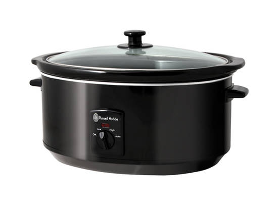 RUSSELL HOBBS 6L BLACK SLOW COOKER