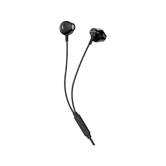 Philips Black Wire Headphones With Mic