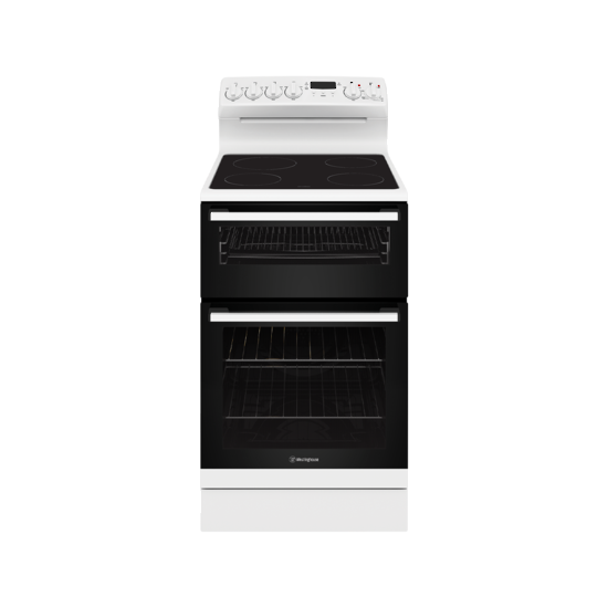 WESTINGHOUSE 54CM FREESTANDING ELECTRIC OVEN WITH CERAMIC COOKTOP