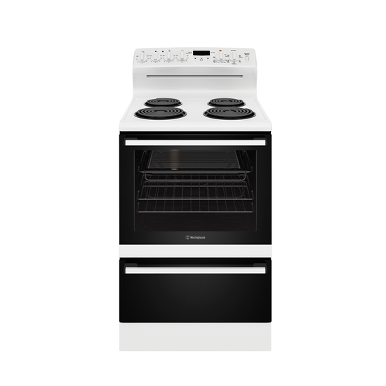 WESTINGHOUSE 60CM WHITE MULTIFUNCTION FREESTANDING COOKER