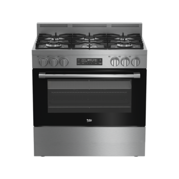 beko 90cm dual fuel multifunction stainless steel cooker