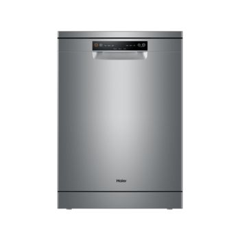 haier 13 place metallic grey dishwasher