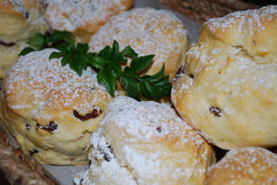 Scones with butter