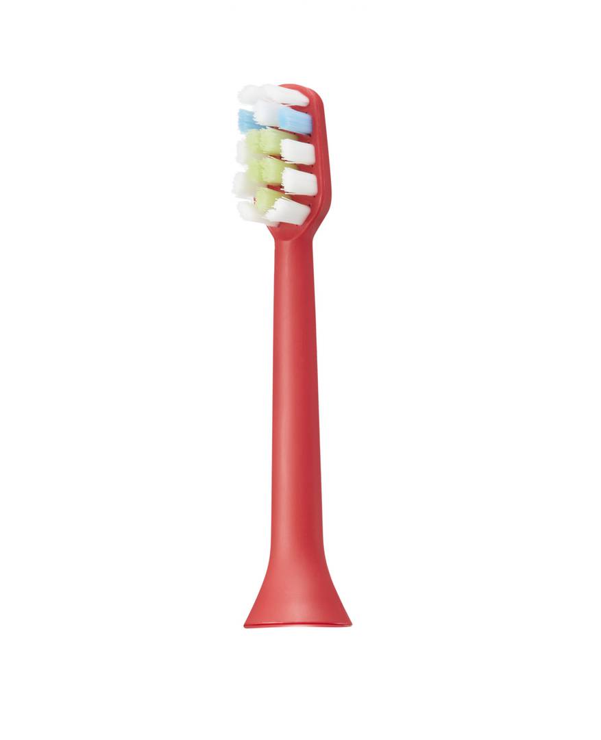 Aquapick AQ - 102R Sonic electric Toothbrush replacement brush heads 4 pack. Red
