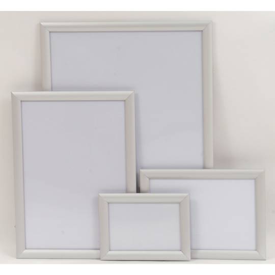 A2 Silver Square 25mm Snap Frame