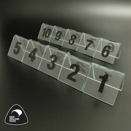 Clear Table Numbers 1-10