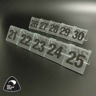 Clear Table Numbers 21-30