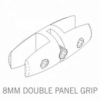 Axis Double Panel Grip 8mm