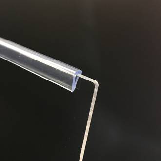 ClipGlaze 3mm Edging Strip Clear PER METRE