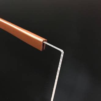 ClipGlaze 3mm Edging Strip Brown PER METRE