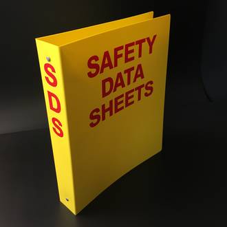 Yellow A4 Ringbinder for SDS Sheets
