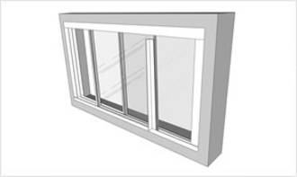TrackGlaze White DIY Double Glazing 1.0m Kit