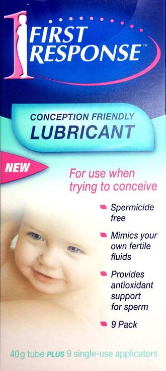 First Response Conception Friendly Lubricant - 9 Applicators