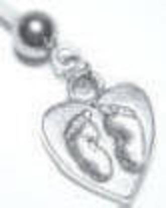 Baby Footprints in Heart