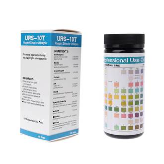 Urinalysis Test Strips 100 for 10 Parameters including Glucose, Protein, Leukocytes, Nitrite, Urobilinogen, pH