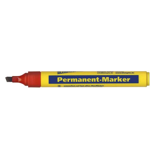 MARKER PERMANENT RED CHISEL TIP 1.5-5mm BLEISPITZ