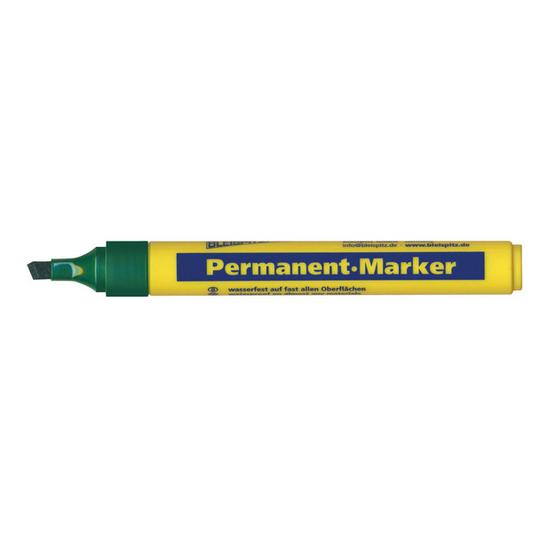 MARKER PERMANENT GREEN CHISEL TIP 1.5-5mm BLEISPITZ