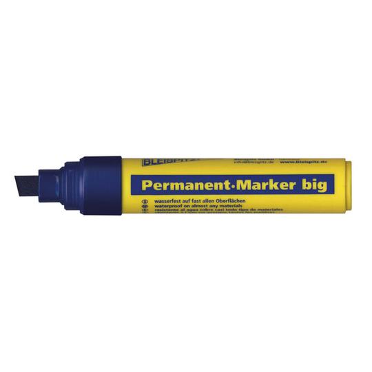 MARKER PERMANENT BLUE CHISEL TIP 4-12mm BLEISPITZ
