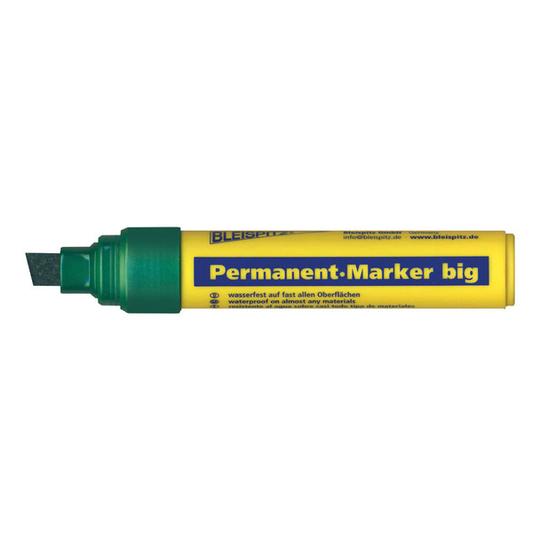 MARKER PERMANENT GREEN CHISEL TIP 4-12mm BLEISPITZ