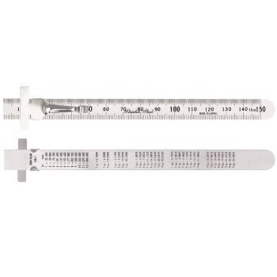 RULE S/STEEL 150mm TOLEDO - POCKET CLIP
