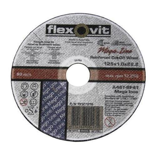 DISC C/O 125 x 1.0 INOX FLEXOVIT - 10pk