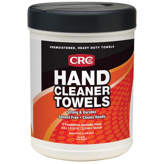 WIPES HAND CLEANER TOWELS 72pk CRC