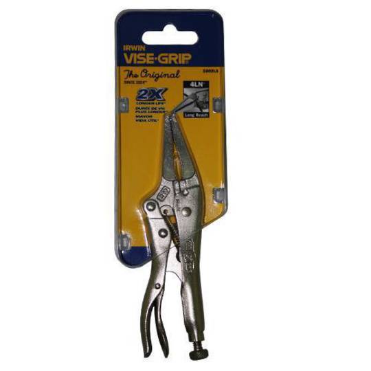 PLIER LOCKING LONG NOSE 100mm/4 VISE GR